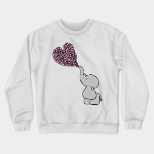 Baby Girl Elephant Love Crewneck Sweatshirt